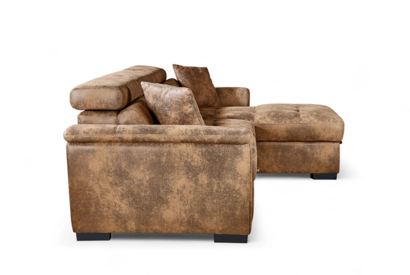 Faux Leather Corner Sofas - Image 4