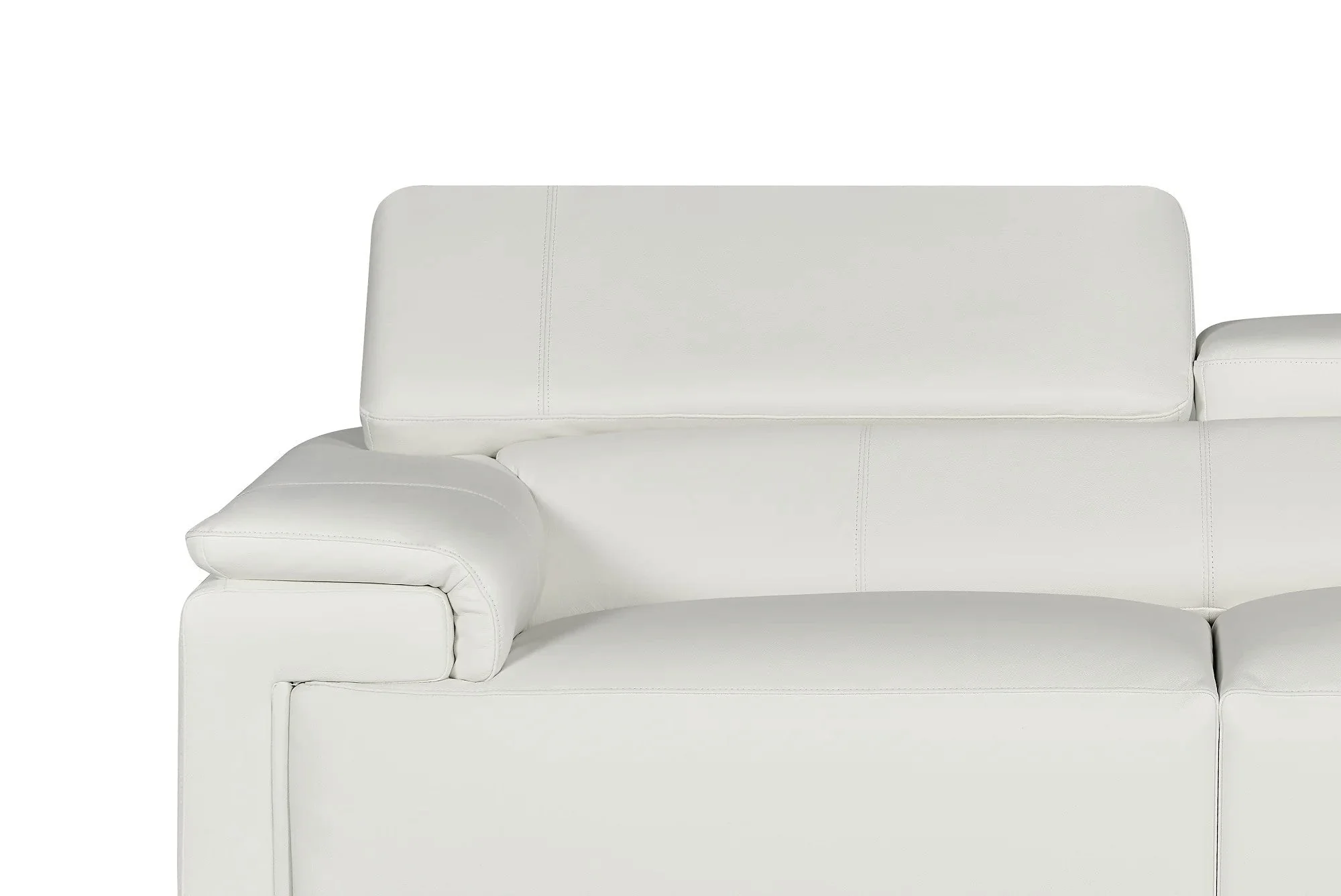 LIVORNO Genuine Leather Right Hand Facing Corner Sofa - Image 7