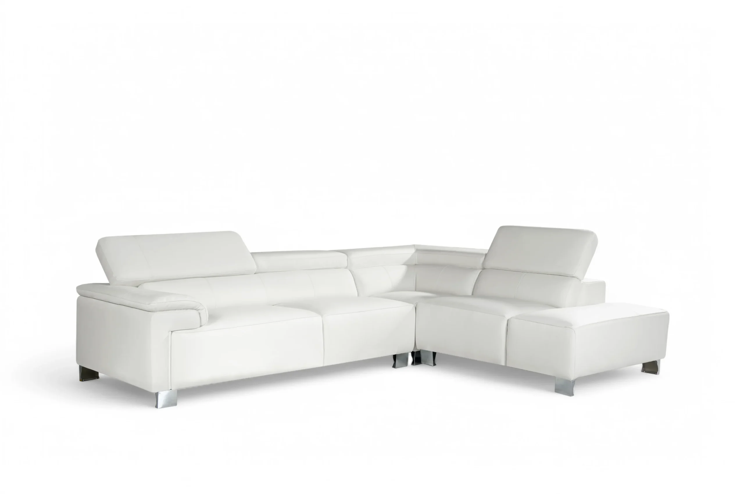 LIVORNO Genuine Leather Right Hand Facing Corner Sofa - Image 8