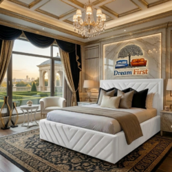 Victoria V Lined – Modern Upholstered Bed