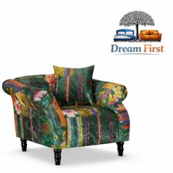 Fabric Patchwork 1 Seater Sofa AVICI SHOUT