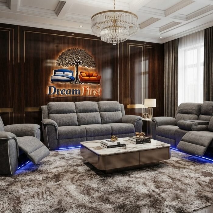 DreamFirst Hannah Electric Recliner Sofa Set – 3+2 Seater