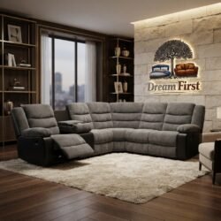 DreamFirst Rio Jumbo Cord Recliner Corner Sofa